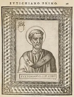 Early Christian Saints Prints: Pope Eutychianus