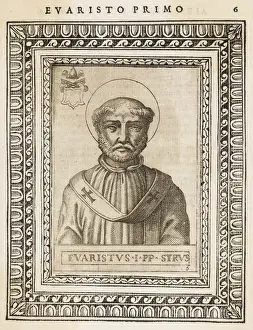 Early Christian History Prints: Pope Evaristus