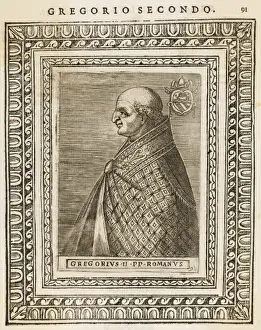 Early Christian History Prints: Pope Gregorius II