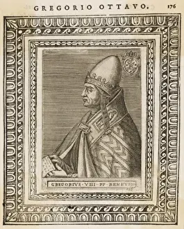 Historical Popes Prints: Pope Gregorius VIII