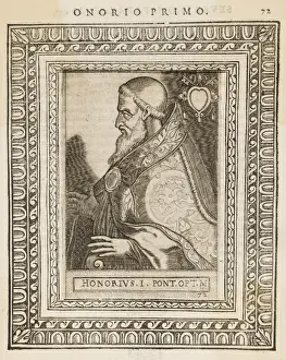 Early Christian Leaders Prints: Pope Honorius I