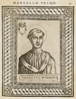 Early Christian History Prints: Pope Marcellus I