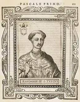 Early Christian Leaders Prints: Pope Paschalis I