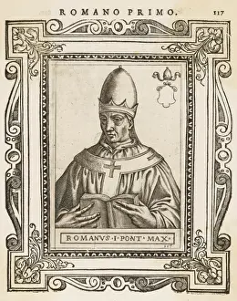 Early Christian Leaders Prints: Pope Romanus