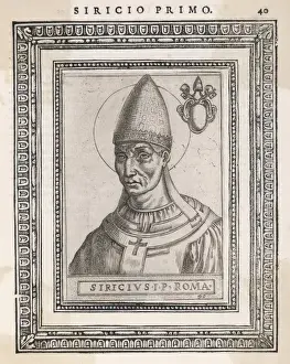 Early Christian Leaders Prints: Pope Siricius