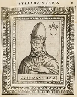 Early Christian Leaders Prints: Pope Stephanus III