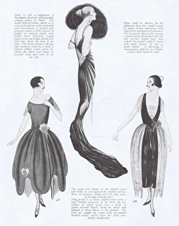 Three popular Parisian fashion models, Paris, 1921 Three popular Parisian fashion models, Paris, 1921