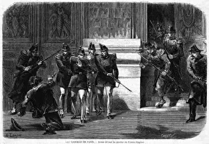 Plebiscite Print: Angry Man Confronts Soldier