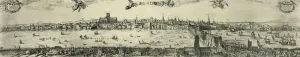 Prints of Visschers view of London, 1616 Map Prints: Visscher's View of London, 1616 Print (London)