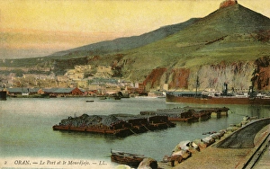 The Port of Oran and the Murdjajo Hill, Algeria The Port of Oran and the Murdjajo Hill, Algeria