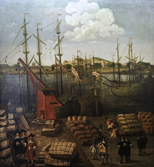 Port of Riga. Artist unknown. Second half of the 17th cent Port of Riga. Artist unknown. Second half of the 17th cent
