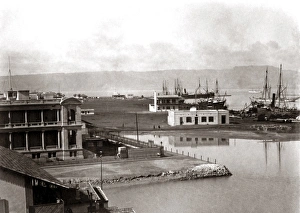 Port of Suez (Port Tewfik) Egypt, circa 1890 Port of Suez (Port Tewfik) Egypt, circa 1890