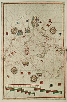 Portolan atlas by Joan Martines (1556-1590). Western Portolan atlas by Joan Martines (1556-1590). Western