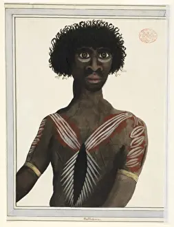 Thomas Watling Collection Prints: Portrait of an aboriginal man named Balloderree