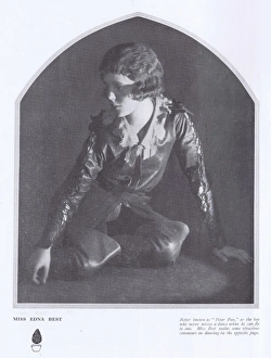 A portrait of the actress and dancer Edna Best as Peter Pan A portrait of the actress and dancer Edna Best as Peter Pan