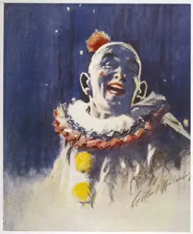 Bertram Mills Circus Prints: Portrait of a Clown
