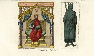 Portrait of King Charles the Bald, 9th century Portrait of King Charles the Bald, 9th century