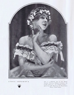 Portrait of Lydia Lopokova of the Russian ballet, London, 19 Portrait of Lydia Lopokova of the Russian ballet, London, 19