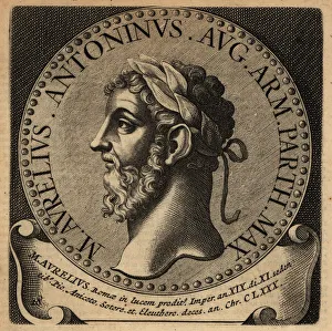 Portrait of Roman Emperor Marcus Aurelius Portrait of Roman Emperor Marcus Aurelius