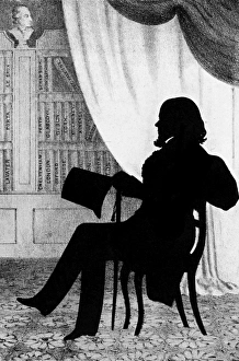 Portrait of the silhouette artist, August Edouart Portrait of the silhouette artist, August Edouart