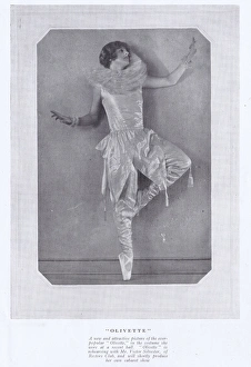 A portrait of the well-known dancer Olivette A portrait of the well-known dancer Olivette