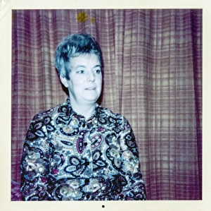 Portrait of a woman with typical 1960s hair style and blouse Portrait of a woman with typical 1960s hair style and blouse