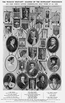 Portraits of campaigners for womens rights