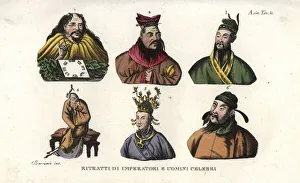 Portraits of Chinese emperors, empress and famous men Portraits of Chinese emperors, empress and famous men