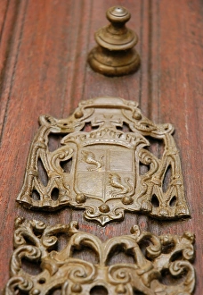 Portugal. Evora. Cathedral of Virgin Mary. Door. Detail Portugal. Evora. Cathedral of Virgin Mary. Door. Detail