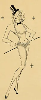 Positive Black Cane Girl - Murrays Cabaret Club Costume Positive Black Cane Girl - Murrays Cabaret Club Costume