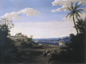 Early Modern Era Paintings Prints: POST, Frans. Landscape of Pernambuco