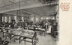General Post Office London Prints: Post Office Sorting 1904
