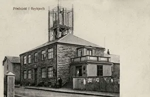 Post and Telegraph Office, Reykjavik, Iceland - note the superb roof-mounted box aerial Post and Telegraph Office, Reykjavik, Iceland - note the superb roof-mounted box aerial