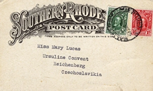 Postcard to Reichenberg, Czechoslovakia Postcard to Reichenberg, Czechoslovakia