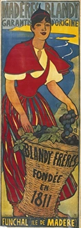 Poster advertising Blandy Freres madeira wine Poster advertising Blandy Freres madeira wine