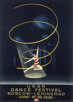 Poster advertising a Dance Festival in the USSR Poster advertising a Dance Festival in the USSR