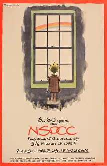 Poster advertising the NSPCC, Diamond Jubilee Year Appeal - In 60 years the NSPCC has Poster advertising the NSPCC, Diamond Jubilee Year Appeal - In 60 years the NSPCC has