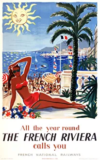 Poster, All the year round the French Riviera calls you Poster, All the year round the French Riviera calls you