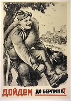 World War 2 Posters Prints: Poster; into Berlin