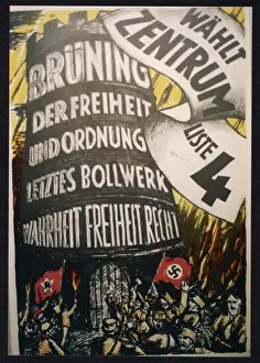 Weimar Republic Posters Prints: Poster / Bruning