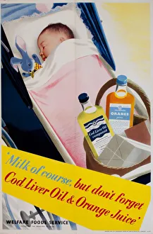 Poster, Cod Liver Oil and Orange Juice Poster, Cod Liver Oil and Orange Juice