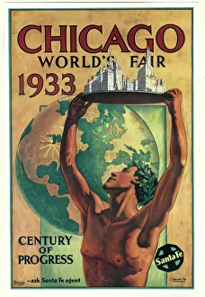 Poster design, Chicago Worlds Fair 1933 Poster design, Chicago Worlds Fair 1933