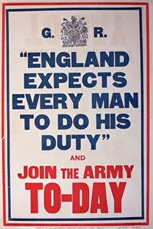 Poster, England Expects Every Man to do his Duty Poster, England Expects Every Man to do his Duty