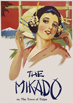 The Mikado Print: Gilbert and Sullivan Operetta Poster