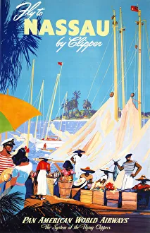 Poster, Pan American World Airways to Nassau Poster, Pan American World Airways to Nassau
