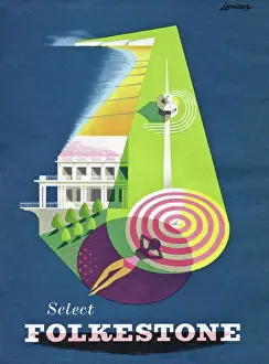 1958 Select Folkestone Holiday Print