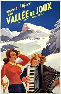 Poster, Winter in the Vallee de Joux, Jura, Switzerland Poster, Winter in the Vallee de Joux, Jura, Switzerland