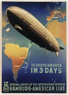 Poster, Zeppelin to South America