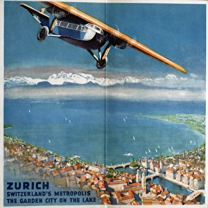 Poster, Zurich, The Garden City on the Lake Poster, Zurich, The Garden City on the Lake