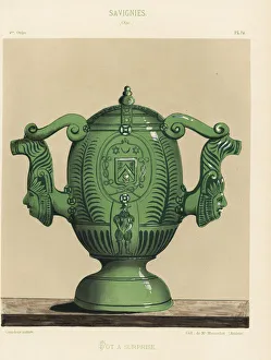 Pot a surprise or puzzle jug from Savignies, Oise, France Pot a surprise or puzzle jug from Savignies, Oise, France